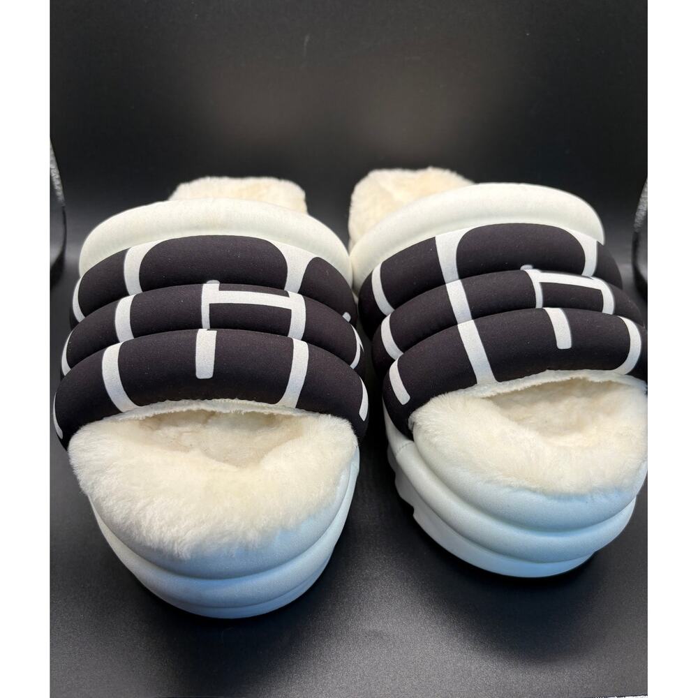 UGG Maxi Fluff Sheepskin Slide Slippers Womens Cozy - Picture 4 of 11
